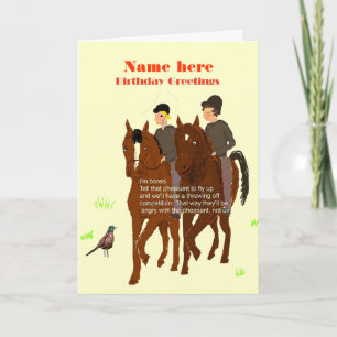 Horsey Birthday Kaart