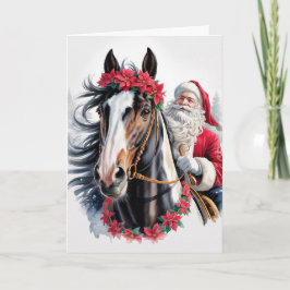  Horsey Christmas Greeting Card  Feestdagen Kaart