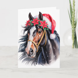  Horsey Christmas Greeting Card  Feestdagen Kaart