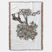 Horsey Eating $ Tree Deze versie heeft meer blader Deken (Voorkant Verticaal)