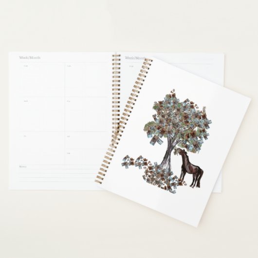 Horsey Eating $ Tree Deze versie heeft meer blader Planner (Display)