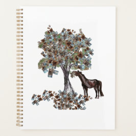 Horsey Eating $ Tree Deze versie heeft meer blader Planner