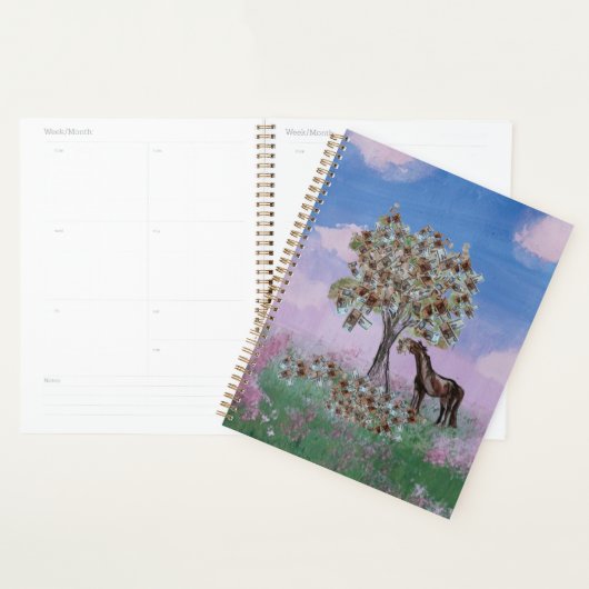 Horsey Eating $ Tree Deze versie heeft meer blader Planner (Display)
