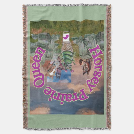 Horsey Prairie Queen Deken (Voorkant Verticaal)