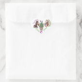 Horsey Prairie Queen Met Bloemen Hart sticker (Tas)