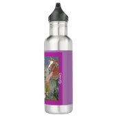 Horsey Prairie Queen, schattige kegel van gras en  Waterfles (Rechts)