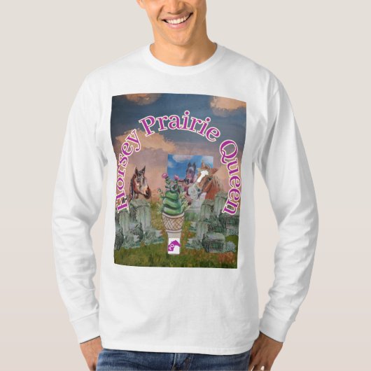 Horsey Prairie Queen T-shirt (Voorkant)