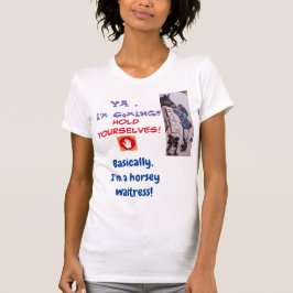 horsey-serveerster t-shirt