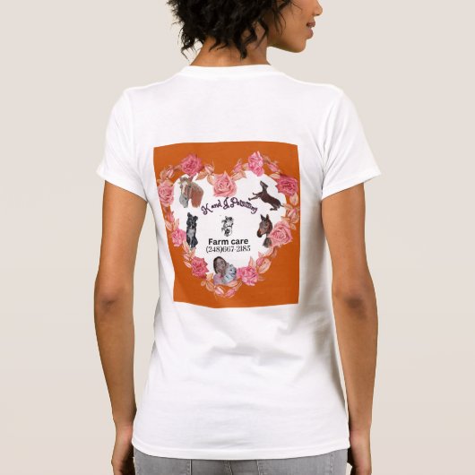 horsey-serveerster t-shirt (Achterkant)