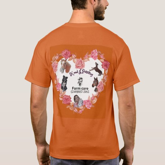 horsey-serveerster t-shirt (Achterkant)