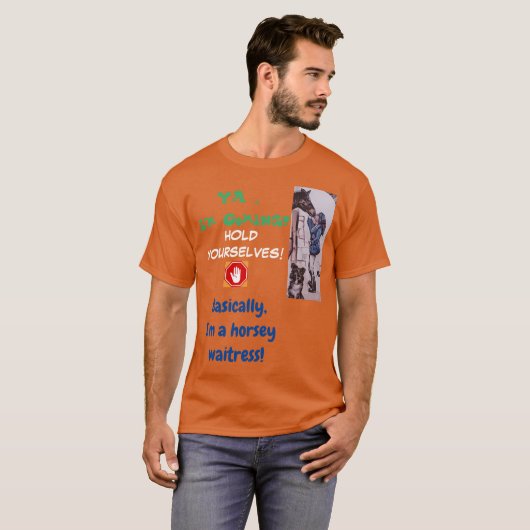horsey-serveerster t-shirt (Voorkant volledig)