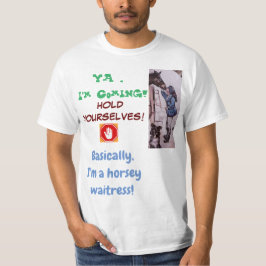 horsey-serveerster t-shirt
