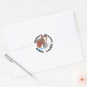 Horsey tandst komt vandaag Sticker (Envelop)