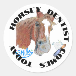 Horsey tandst komt vandaag Sticker