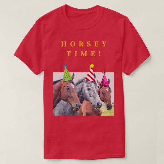Horsey Timefor Horse Lovers T-shirt (Design voorkant)