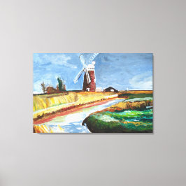 Horsey Windpomp Canvas Afdruk