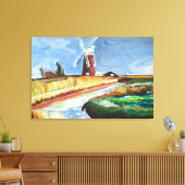 Horsey Windpomp Canvas Afdruk (Insitu (Woonkamer))