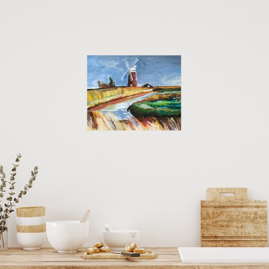 Horsey Windpomp Poster (Keuken)