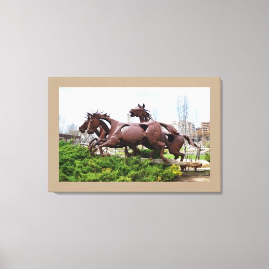 Horsgebeeld Canvas Afdruk (Voorkant)