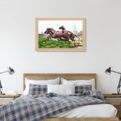 Horsgebeeld Canvas Afdruk (Insitu (Slaapkamer))
