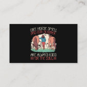 Horsgekreeft en honden Slobber Horses en Dogs Love Visitekaartje (Achterkant)