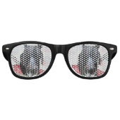 Horsglazen pony grappige specs retro zonnebril (Voorkant)