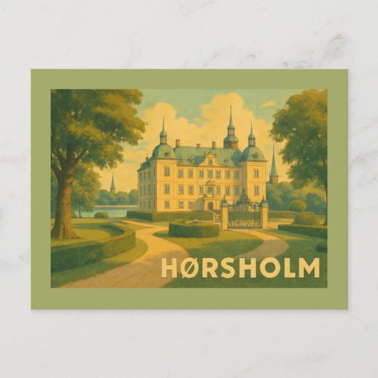 Hørsholm Denemarken Kerk Briefkaart (Voorkant)