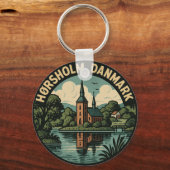 Hørsholm Denemarken Kerk Sleutelhanger (Voorkant)