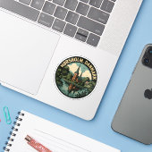 Hørsholm Denemarken Kerk Sticker (Laptop met iPhone)