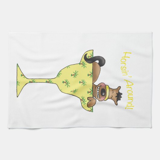 Horsin' Around Theedoek (Horizontaal)