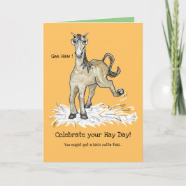 Horsing Around Birthday-kaart Kaart