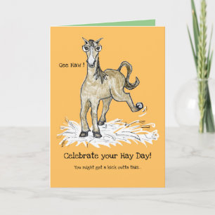 Horsing Around Birthday-kaart Kaart
