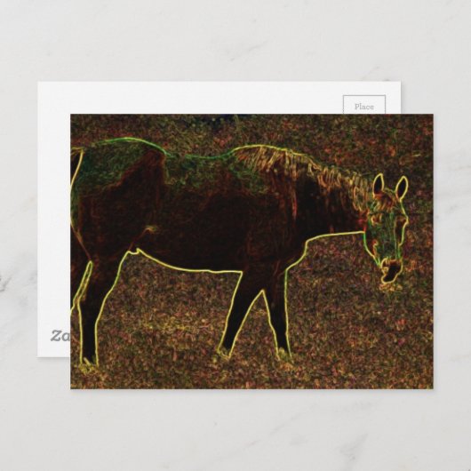 Horsing Around Briefkaart (Voorkant / Achterkant)