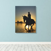 Horsing Around Canvas Afdruk (Insitu (Houten vloer))