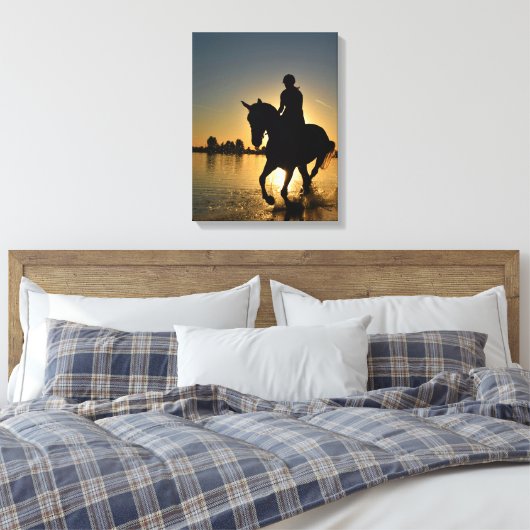 Horsing Around Canvas Afdruk (Insitu (Slaapkamer))