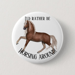 Horsing Around Ronde Button 5,7 Cm