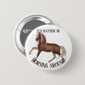 Horsing Around Ronde Button 5,7 Cm (Voorkant /achterkant)