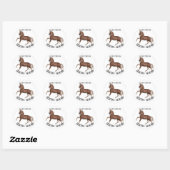 Horsing Around Ronde Sticker (Vel)