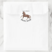 Horsing Around Ronde Sticker (Tas)