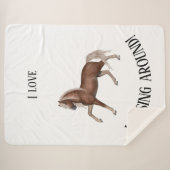 Horsing Around Sherpa Deken (Voorkant (horizontaal))