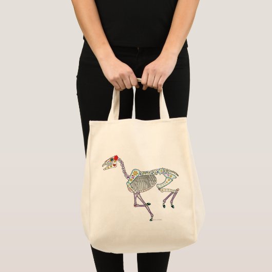 Horskelet op dag van de dood tote bag (Voorkant (product))