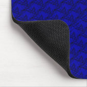 Horskoppen in blauwe artdeco muismat (Hoek)