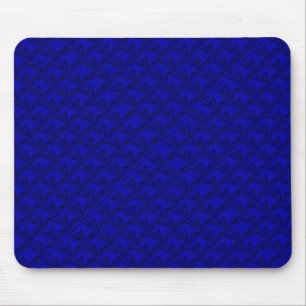 Horskoppen in blauwe artdeco muismat