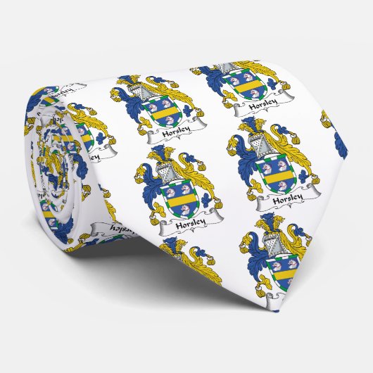 Horsley Family Crest Stropdas (Opgerold)