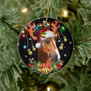 Horsrendiervis Keramisch Ornament