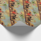 HORSRIDING, HOEFIJZERS EN SAMROKKEN CADEAUPAPIER (Hoek)