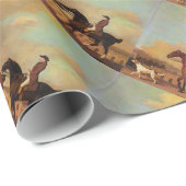 HORSRIDING, HOEFIJZERS EN SAMROKKEN CADEAUPAPIER (Rol Hoek)