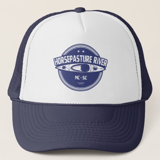 Horstepasture rivier North Carolina kanoën Trucker Pet (Voorkant)