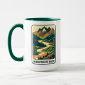 Horstepasture rivier North Carolina Kleuren Mok (Links)