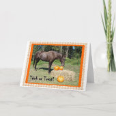 Horsy Halloween Kaart (Voorkant)